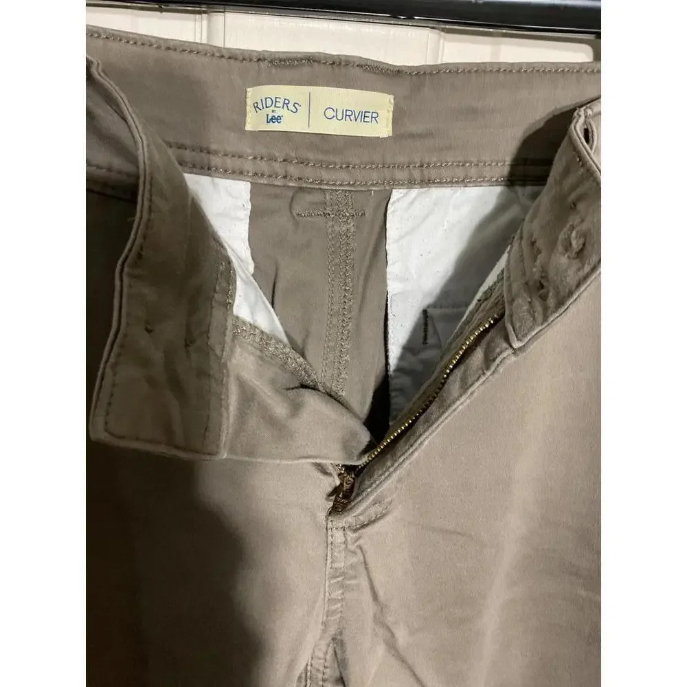 Riders by Lee curvier 12P khaki pants - Picture 7 of 8